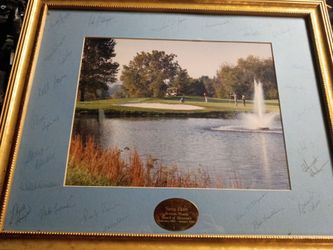 Autographed golf photo sena eken at bretton woods