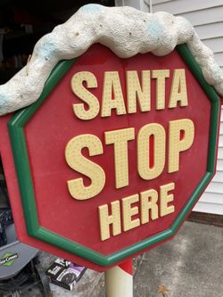 Christmas Santa Sign