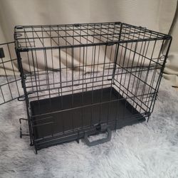 New In Box 18" Small Dog Crate Cat Cage With Tray. Portable Pet Kennel Jaula De Mascota 4th Of July Pet Anxiety Cage