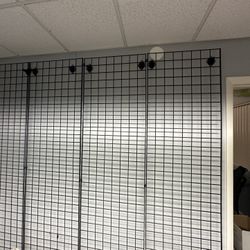  Retail Gridwall Panels – Black Metal Display Panels (12 Available)