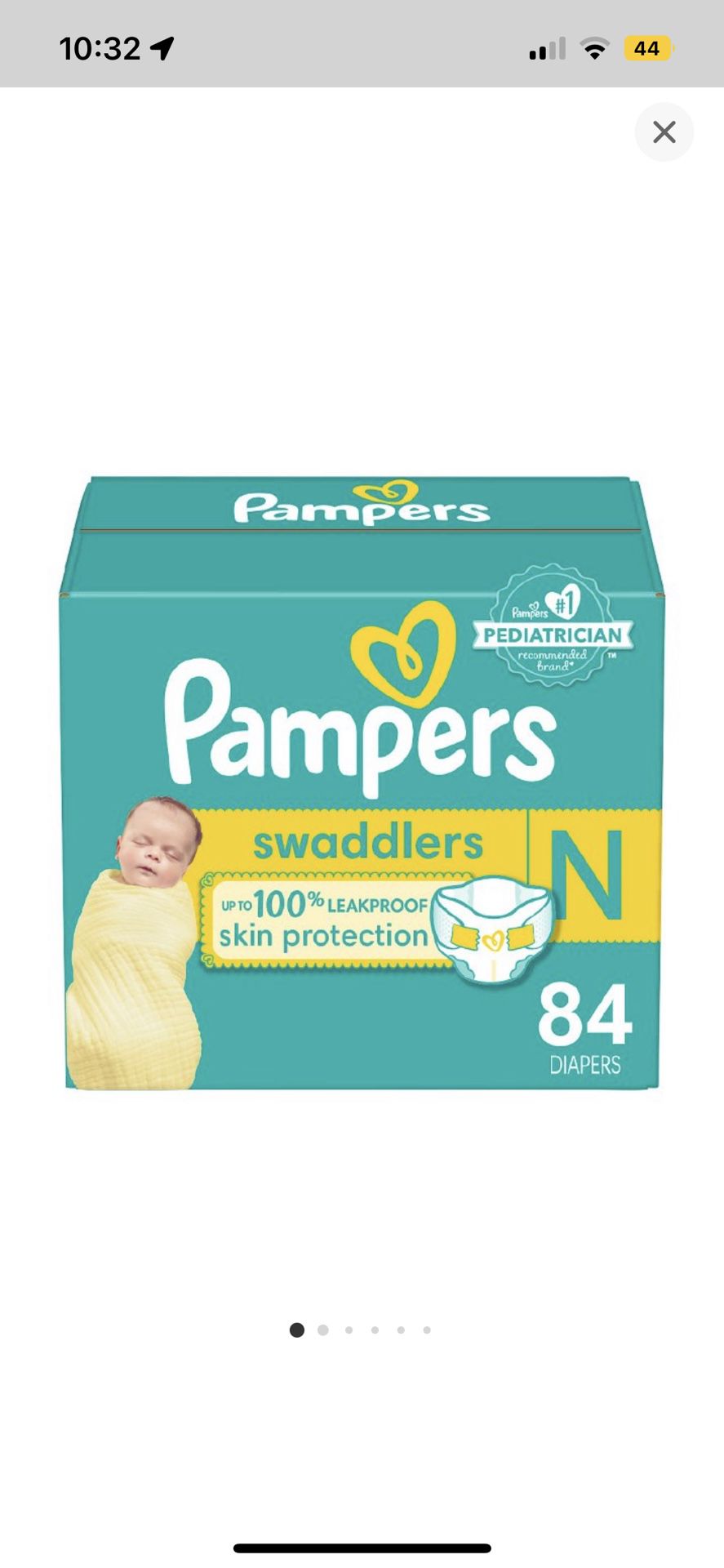 Pampers Brand Diapers Sz Newborn 