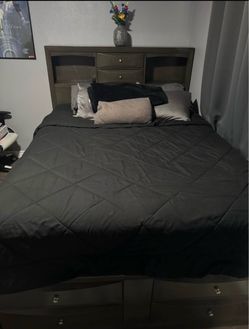 queen size bed frame *not including bed mattres*