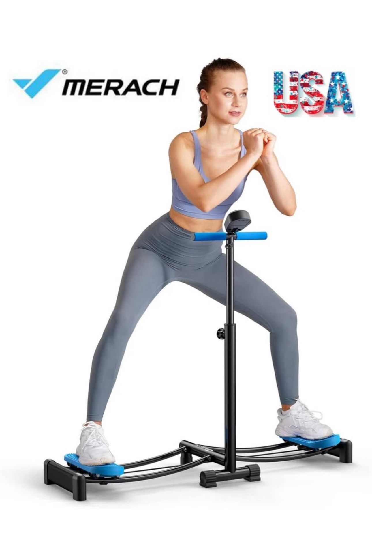 MERACH SKI Machine Exercise Trainer Cardio Fitness Equipment Full Body Workout