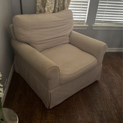 White Swivel Rocking Chair