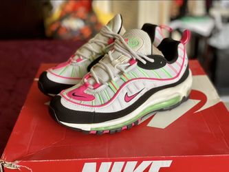 Wmns Air Max 98 'Green Pink' Size 7.5