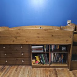 Kid Bed-Dresser-Bookcase