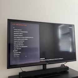55”inch Vizio Smart TV 4k - with TV Stand