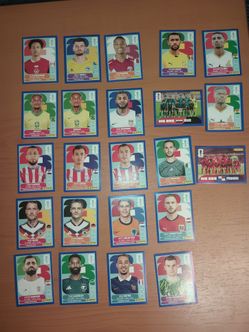 Panini FIFA World Cup Stickers blue parallel
