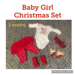 Baby Girl Christmas Outfit (3 Months)
