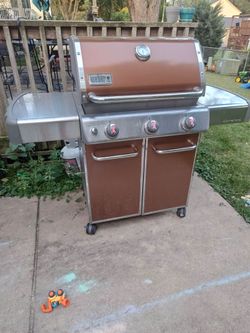 Weber Genesis grill with cover