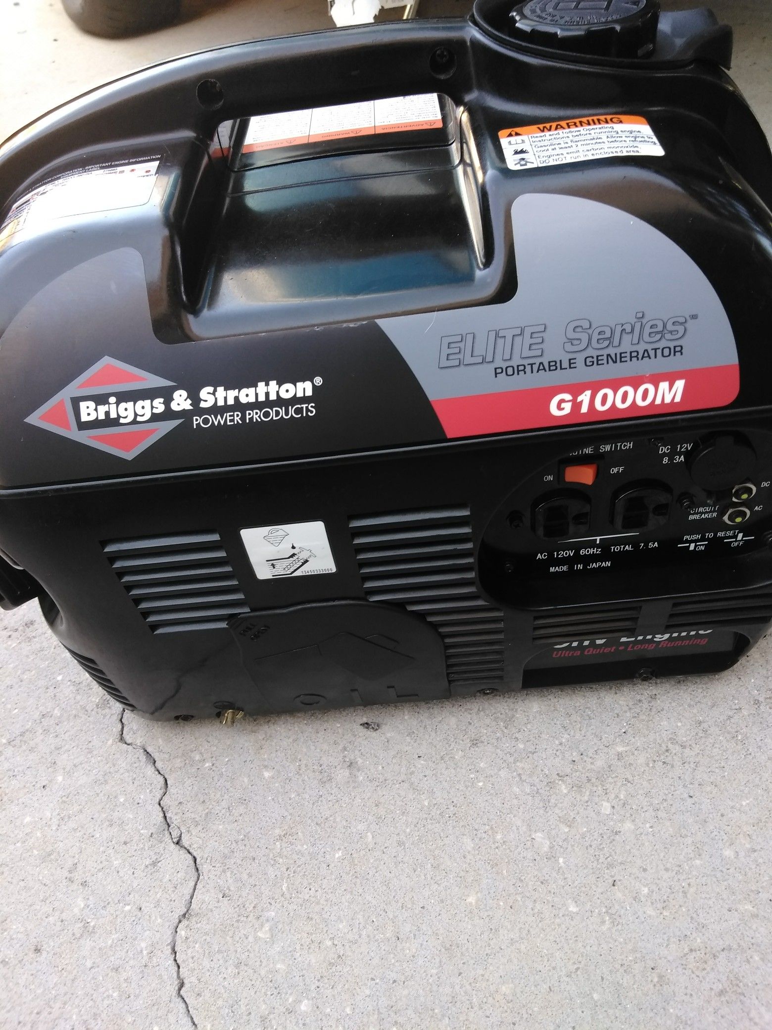 Briggs & Stratton Elite Series g1000m portable generator for Sale in