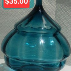 Great Vintage Lidded Glass Candy Dish