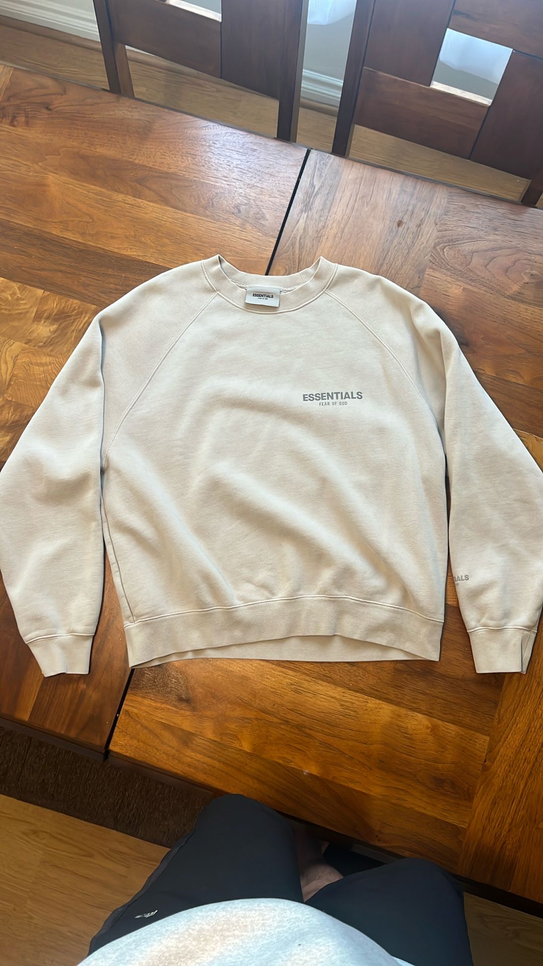 Fear of God Men's Tan and Cream Sweatshirt