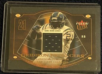 2004 Fleer Ultra LaDainian Tomlinson Game-Worn Jersey Relic – Chargers