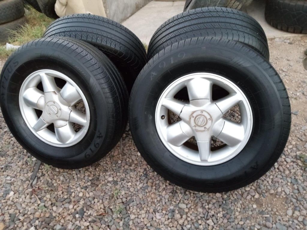 RIMS 16X7....255/70R16....6 LUGS FIT TOYOTA TACOMA NISSAN XTERRA NISSAN IZUSO RODEO NISSAN FRONTIER NISSAN PATHFINDER 