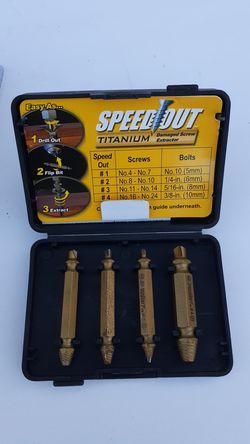 Ontel Speed Out Speed Out Titanium Screw Extractor (4-Piece)