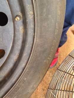 235/60R17 Tire on Steel Rim