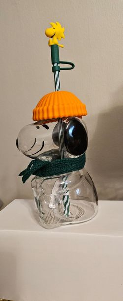 peanuts snoopy x starbucks glass cup
