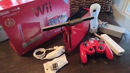 Boxed Red Wii With 5000 Retro Games