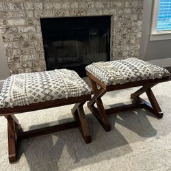 2 Matching Foot Stools