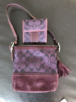 Coach bag with wallet