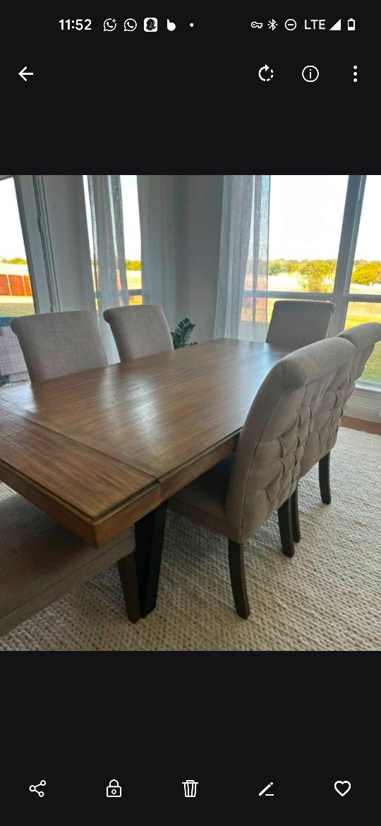 Dinning table and chairs