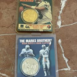 Miami Dolphins medallions $30.00 CASH,  TEXT FOR PRICES.