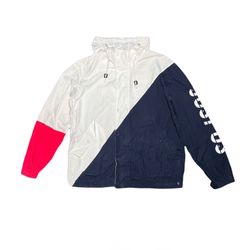 Red/White/Blue Kith Just us Kithset NYC ‘82 Windbreaker Jacket