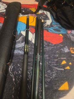 Pool Cue Sticks with Carrying Case
