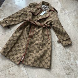 Gucci Trench Fully Lined  XL Fits Like Size 10 USA 