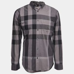 Burberry Men’s Shirt Gray Sz Medium