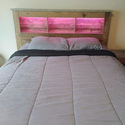 Full Bedroom Suit Queen Size Bed Night Stand Dresser With Mirror 