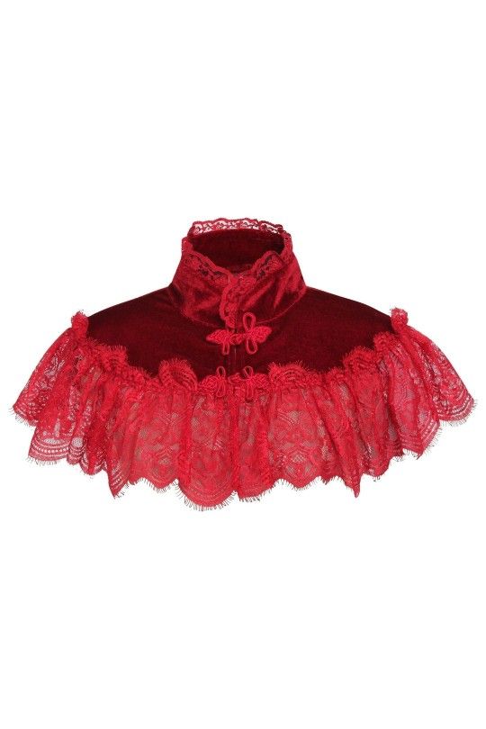 Ladies Goth/Steampunk/Victorian Velvet Mini Capelet