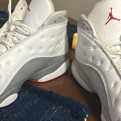 Nike Air Jordan Retro 13 Wolf Gray & True Red.