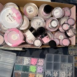 NAIL TIPS/ GEMS/ ACRYLIC
