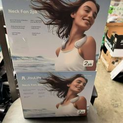 JISULIFE Neck Fan, 2-pack
