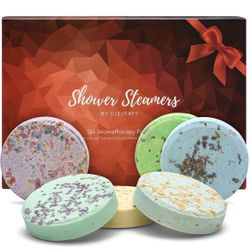 Aromatherapy Shower Steamers - Variety Pack of 6 Shower Steamer with Essential Oils
