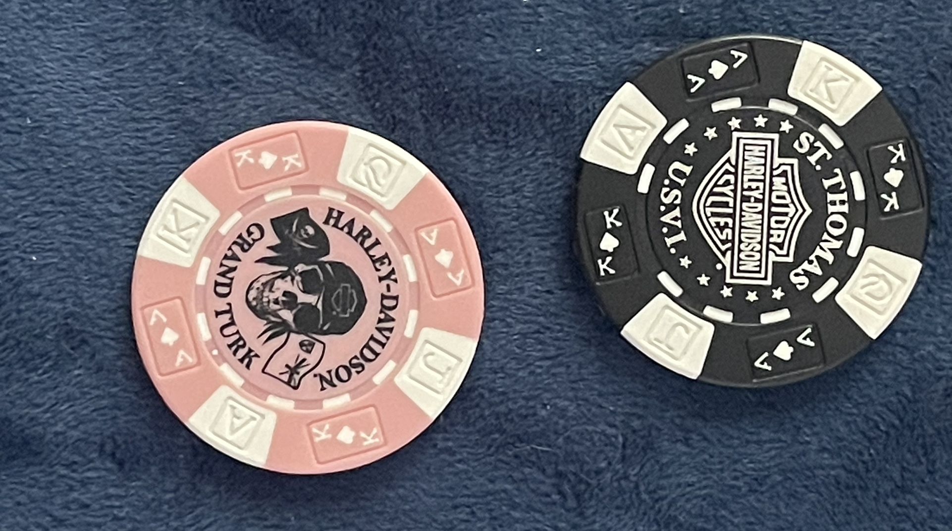 Harley Davidson Poker Chips Motorcycle