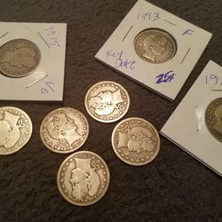 5 to 10 each depending on the coin and condition
