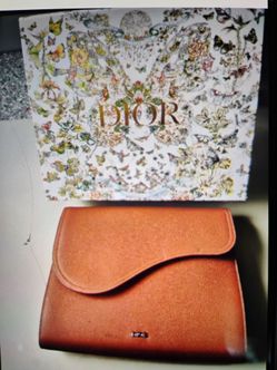 Dior Leather Saddle Notebook Protector New