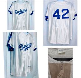 ⚾️New! LA DODGERS Jackie Robinson #42 Zip Up JERSEY MLB SGA SHIRT ADULT Medium Los Dodgers ( reseda ca)