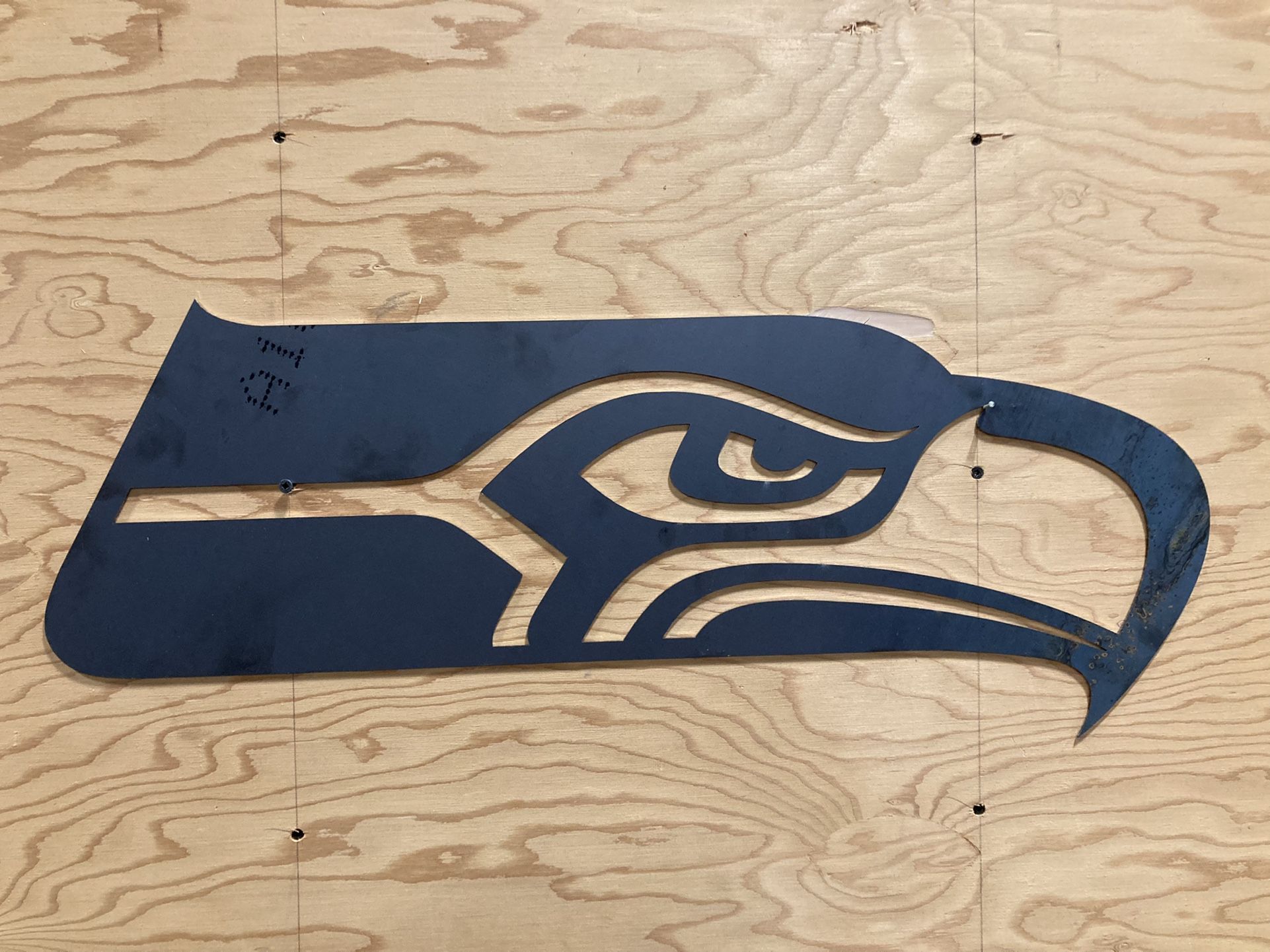 Seahawks Metal Sign
