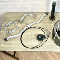 Home Gym Pulley System/Attachment Bundle