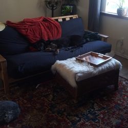 Futon And 2 Ottomans