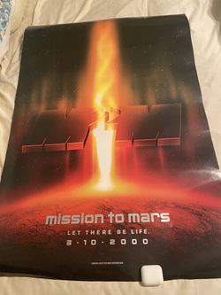 Mission to Mars double-sided movie poster