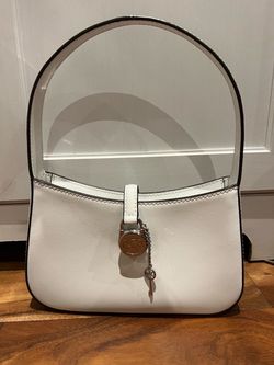 Michael Kors White Leather Shoulder Bag