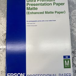 Ultra Premium Matte Presentation Paper, 13” X  19”   92 of 100 Sheets Open Box