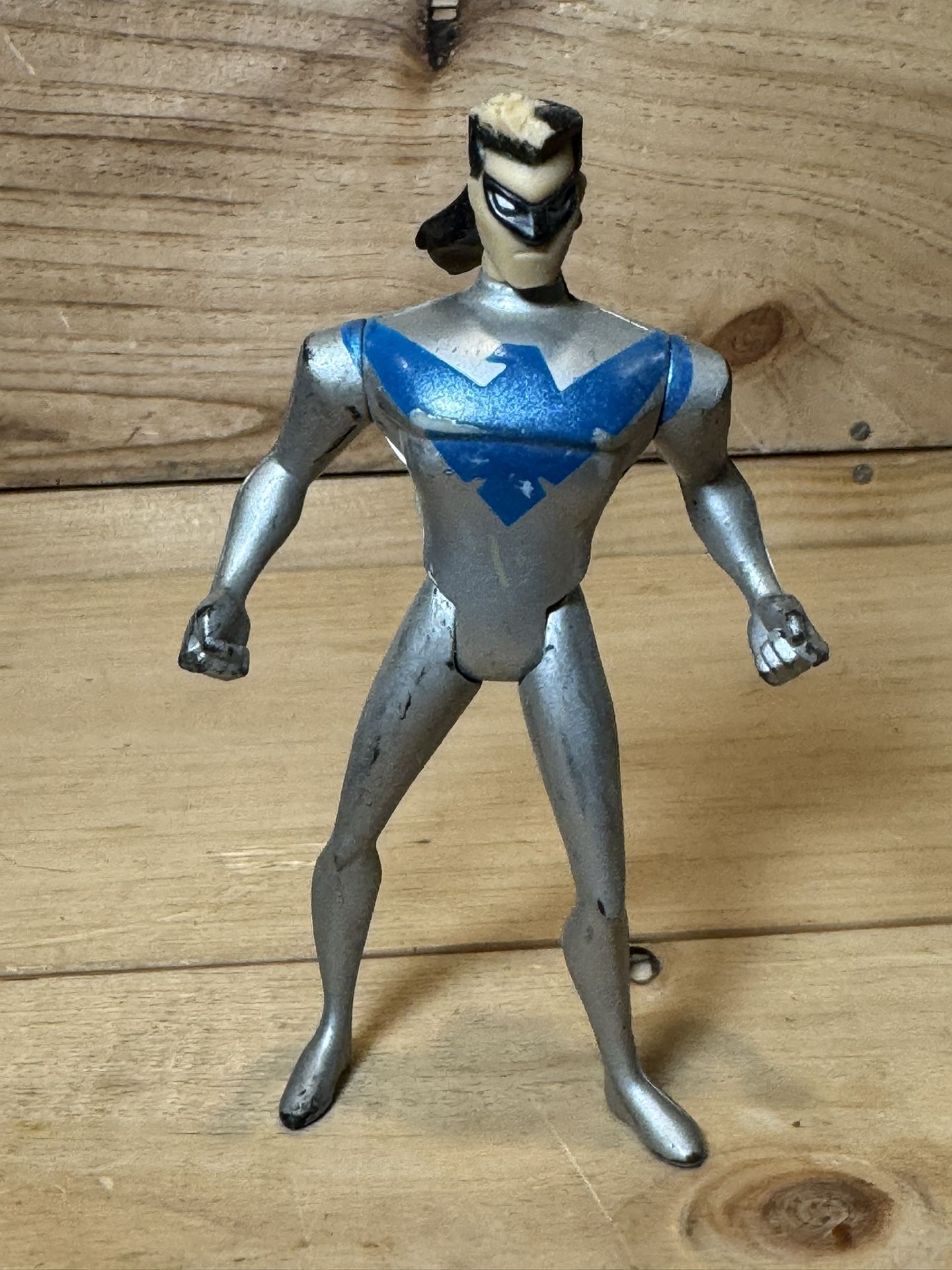 Batman NIGHTWING Action Figure (Silver Variant) 2003 Mattel