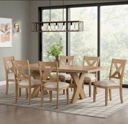 Augusta Dining Table and 6 Chairs - new