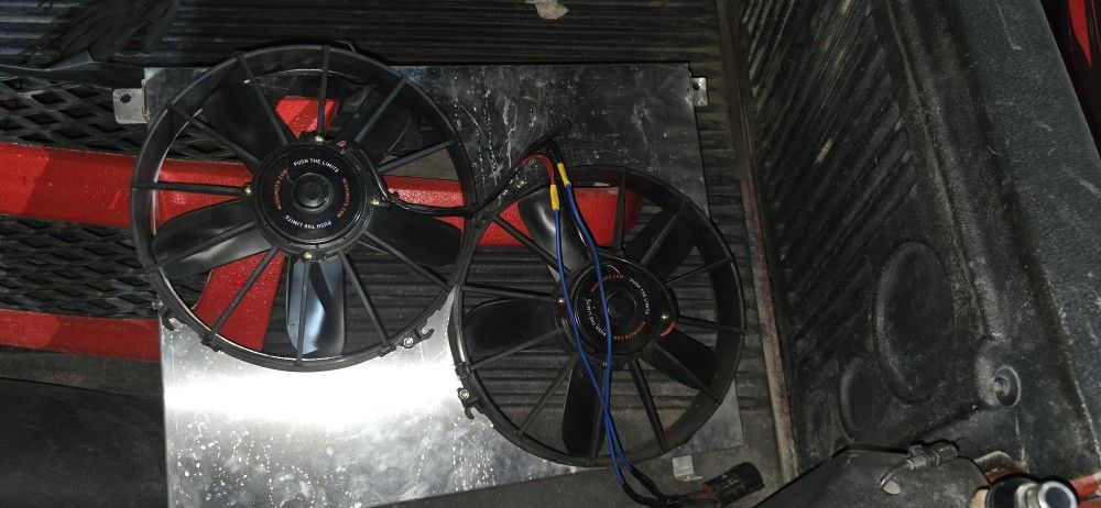 2 Mishimoto 12in Race Series Fans